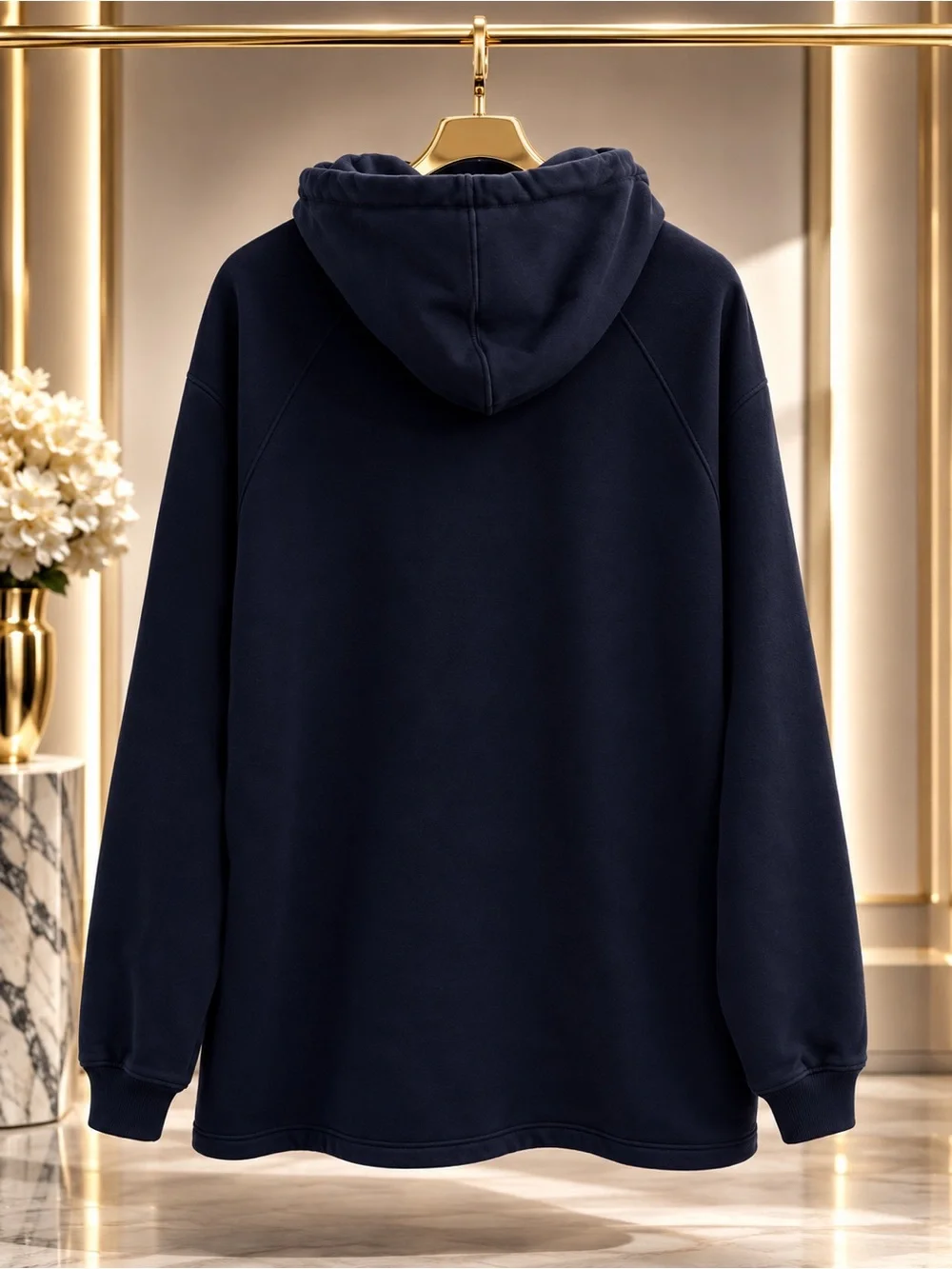 Gucci Men’s Web Stripe Half-Zip Hoodie Navy XXL / US 50 Made in Italy